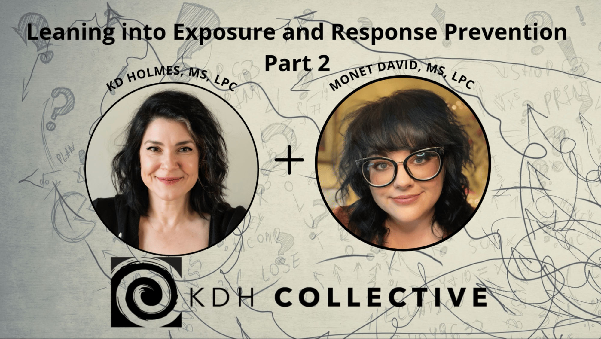 An image of our podcast Leaning into Therapy for OCD